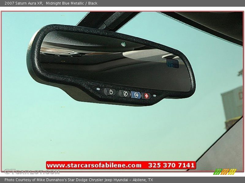 Midnight Blue Metallic / Black 2007 Saturn Aura XR
