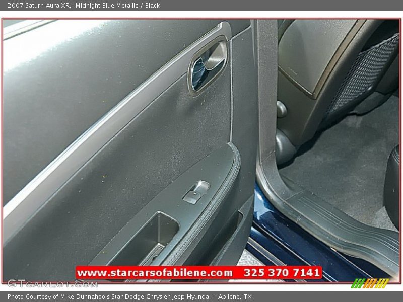 Midnight Blue Metallic / Black 2007 Saturn Aura XR