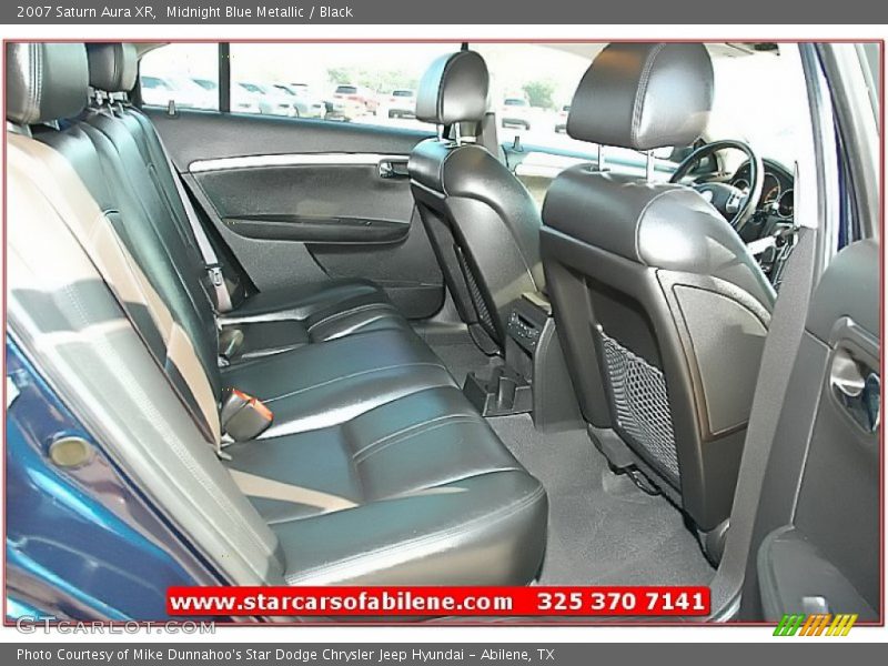 Midnight Blue Metallic / Black 2007 Saturn Aura XR