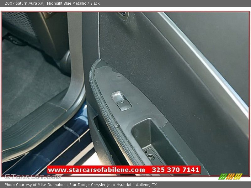 Midnight Blue Metallic / Black 2007 Saturn Aura XR