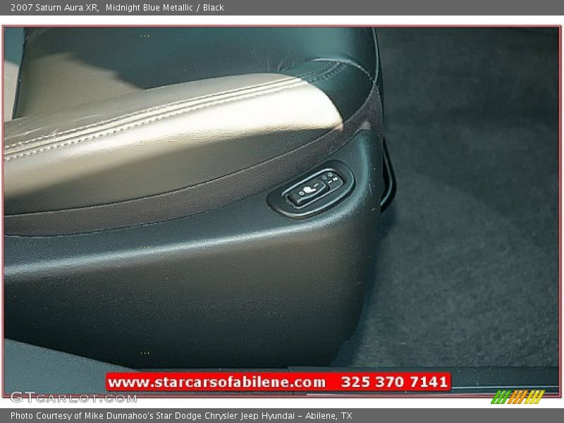 Midnight Blue Metallic / Black 2007 Saturn Aura XR