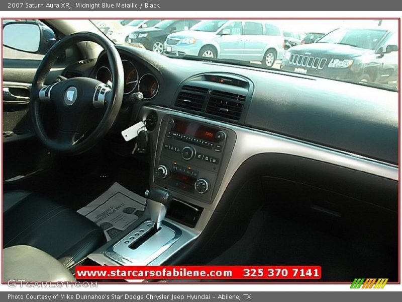 Midnight Blue Metallic / Black 2007 Saturn Aura XR