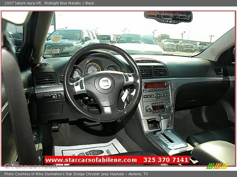 Midnight Blue Metallic / Black 2007 Saturn Aura XR