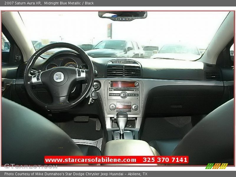 Midnight Blue Metallic / Black 2007 Saturn Aura XR