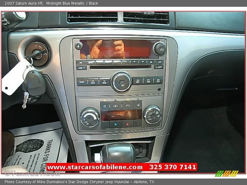 Midnight Blue Metallic / Black 2007 Saturn Aura XR