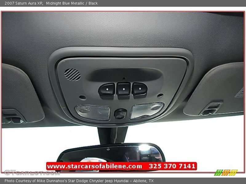 Midnight Blue Metallic / Black 2007 Saturn Aura XR