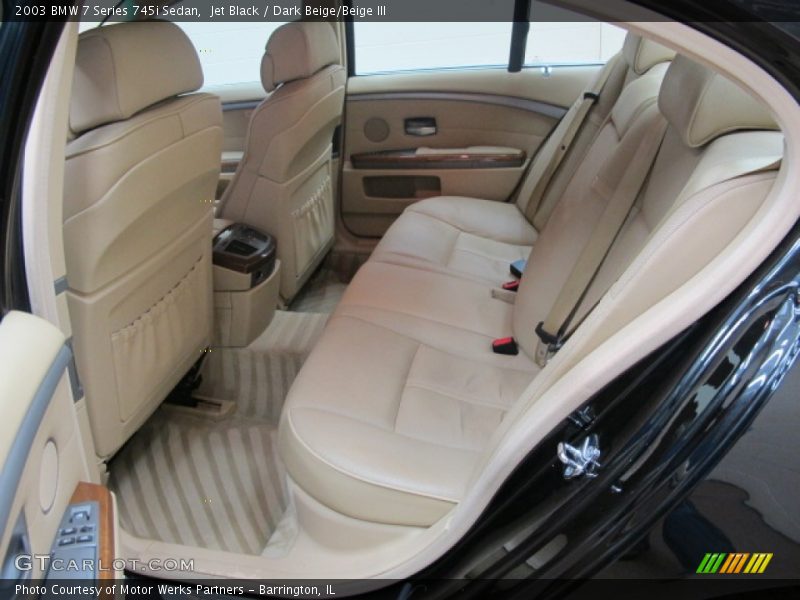 Rear Seat of 2003 7 Series 745i Sedan