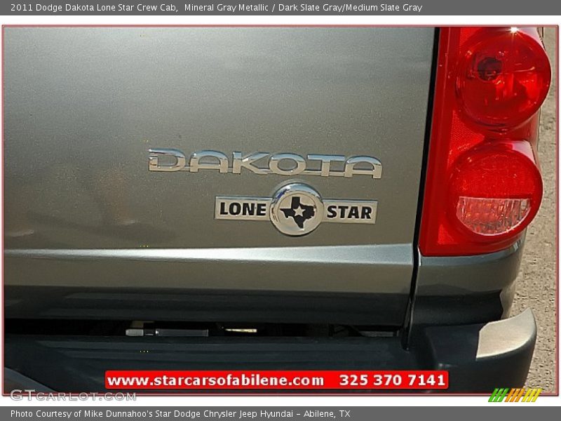 Mineral Gray Metallic / Dark Slate Gray/Medium Slate Gray 2011 Dodge Dakota Lone Star Crew Cab