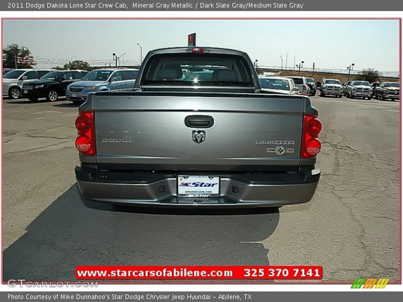 Mineral Gray Metallic / Dark Slate Gray/Medium Slate Gray 2011 Dodge Dakota Lone Star Crew Cab