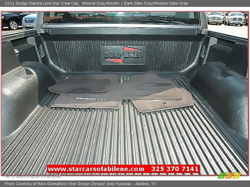 Mineral Gray Metallic / Dark Slate Gray/Medium Slate Gray 2011 Dodge Dakota Lone Star Crew Cab