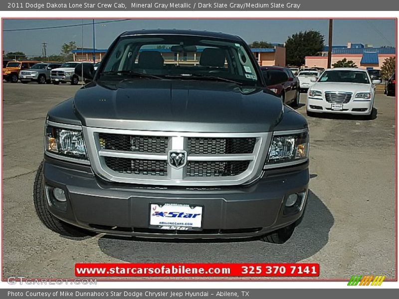 Mineral Gray Metallic / Dark Slate Gray/Medium Slate Gray 2011 Dodge Dakota Lone Star Crew Cab