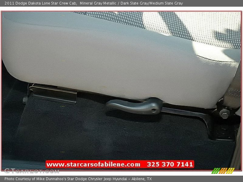 Mineral Gray Metallic / Dark Slate Gray/Medium Slate Gray 2011 Dodge Dakota Lone Star Crew Cab