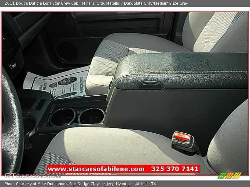 Mineral Gray Metallic / Dark Slate Gray/Medium Slate Gray 2011 Dodge Dakota Lone Star Crew Cab