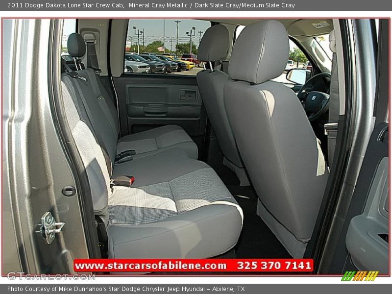 Mineral Gray Metallic / Dark Slate Gray/Medium Slate Gray 2011 Dodge Dakota Lone Star Crew Cab