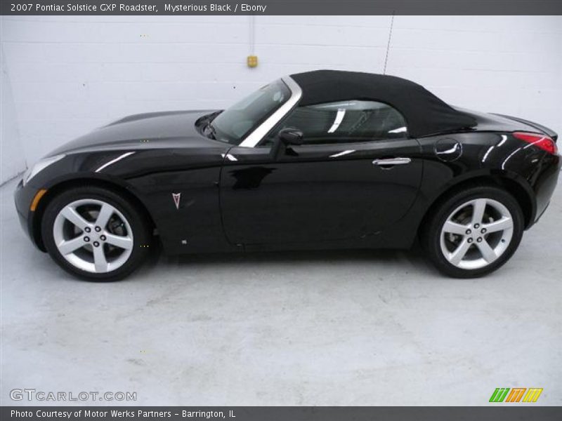 Mysterious Black / Ebony 2007 Pontiac Solstice GXP Roadster