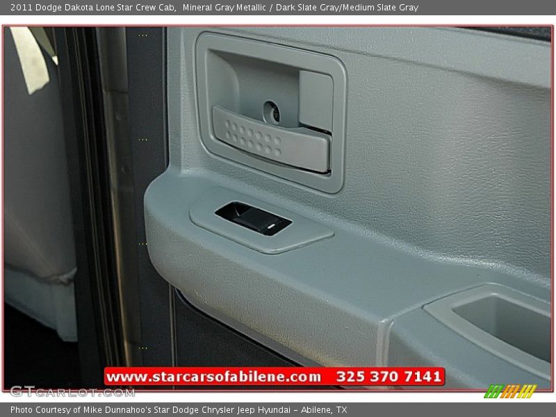 Mineral Gray Metallic / Dark Slate Gray/Medium Slate Gray 2011 Dodge Dakota Lone Star Crew Cab