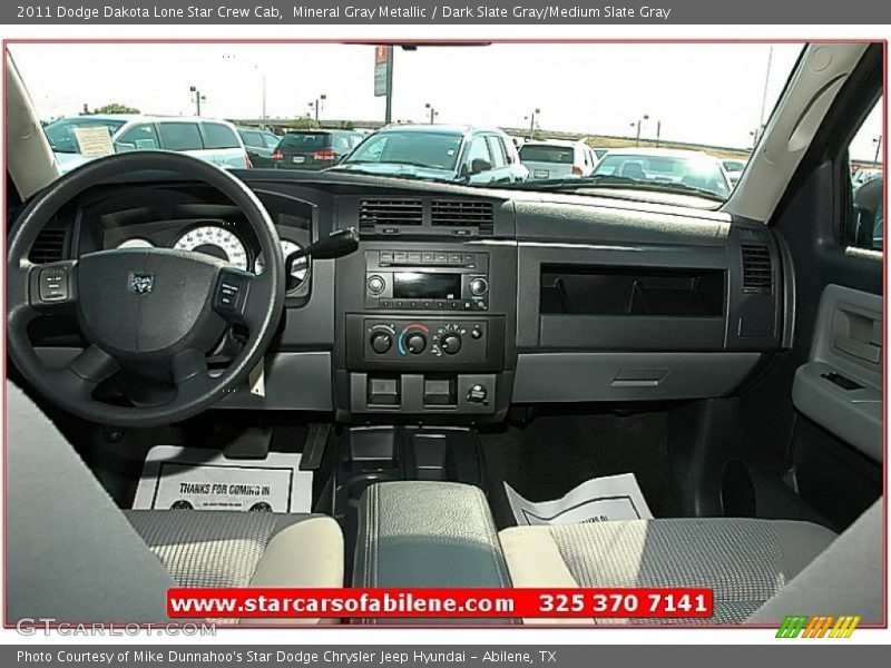 Mineral Gray Metallic / Dark Slate Gray/Medium Slate Gray 2011 Dodge Dakota Lone Star Crew Cab