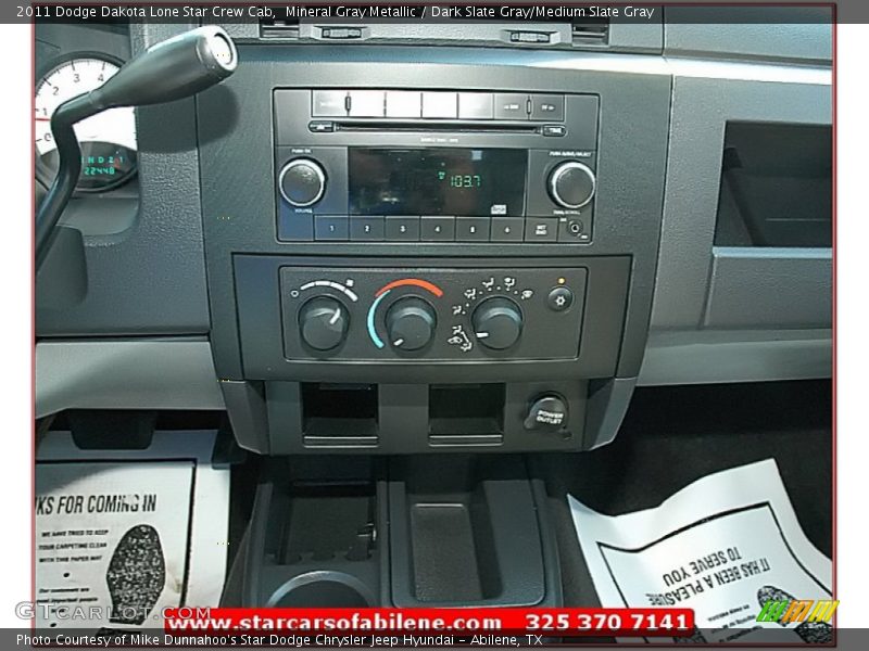 Mineral Gray Metallic / Dark Slate Gray/Medium Slate Gray 2011 Dodge Dakota Lone Star Crew Cab