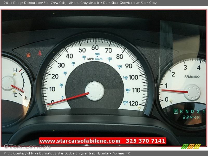 Mineral Gray Metallic / Dark Slate Gray/Medium Slate Gray 2011 Dodge Dakota Lone Star Crew Cab