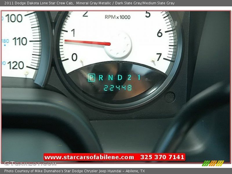 Mineral Gray Metallic / Dark Slate Gray/Medium Slate Gray 2011 Dodge Dakota Lone Star Crew Cab