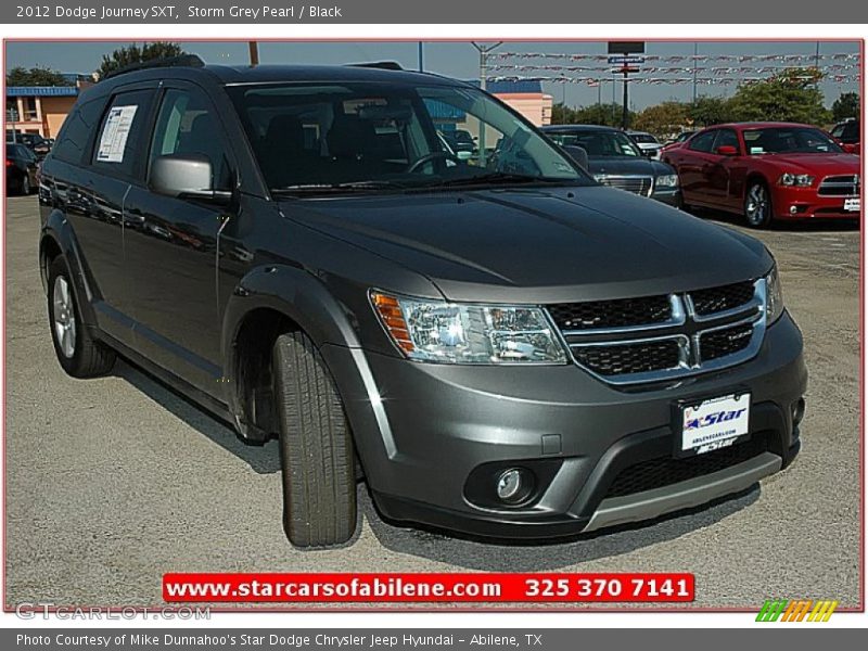 Storm Grey Pearl / Black 2012 Dodge Journey SXT