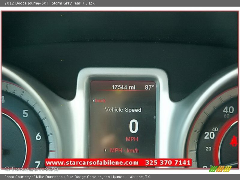 Storm Grey Pearl / Black 2012 Dodge Journey SXT