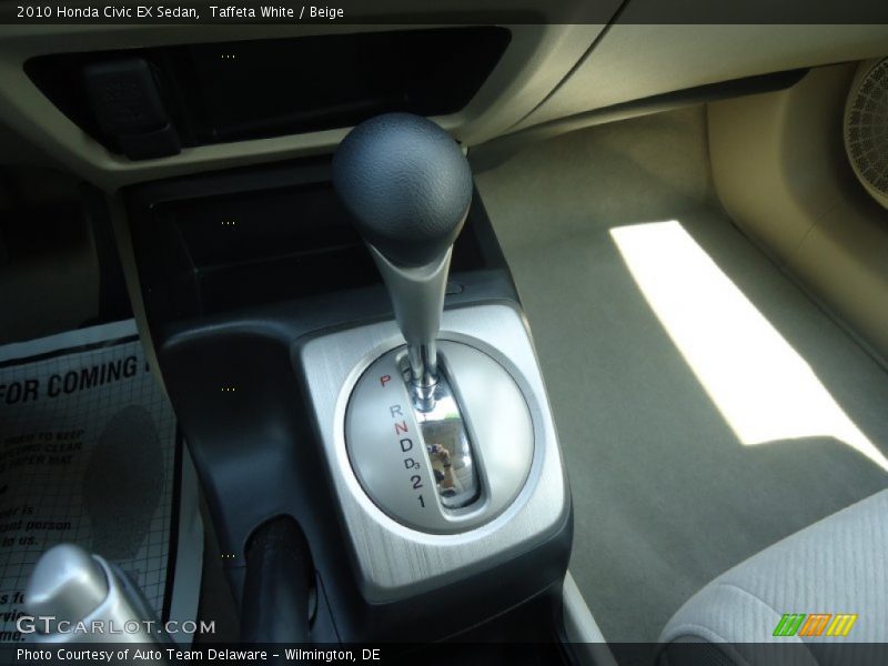Taffeta White / Beige 2010 Honda Civic EX Sedan