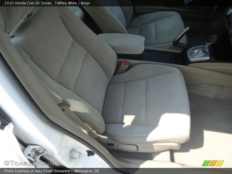 Taffeta White / Beige 2010 Honda Civic EX Sedan