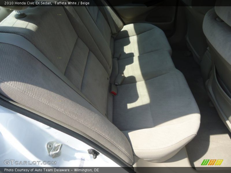 Taffeta White / Beige 2010 Honda Civic EX Sedan