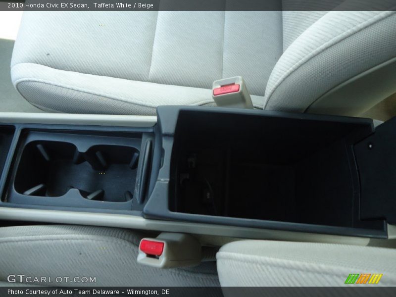 Taffeta White / Beige 2010 Honda Civic EX Sedan
