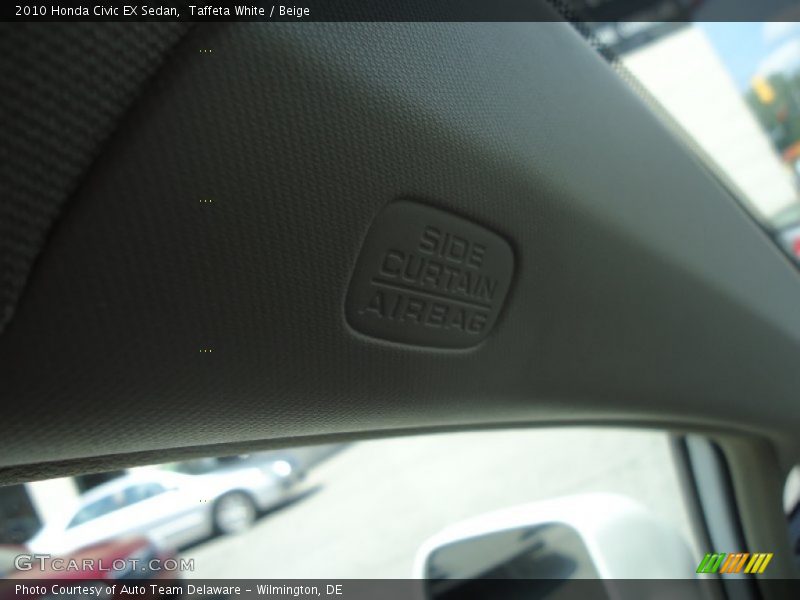 Taffeta White / Beige 2010 Honda Civic EX Sedan
