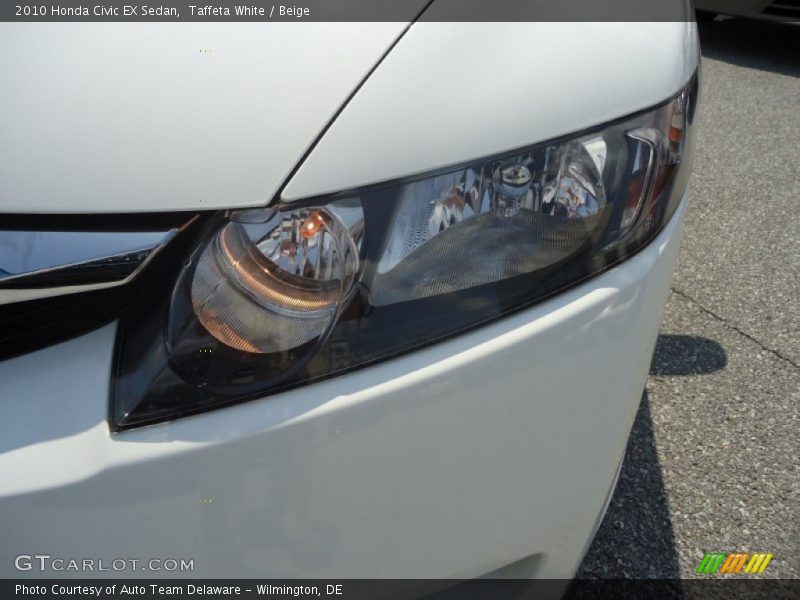 Taffeta White / Beige 2010 Honda Civic EX Sedan