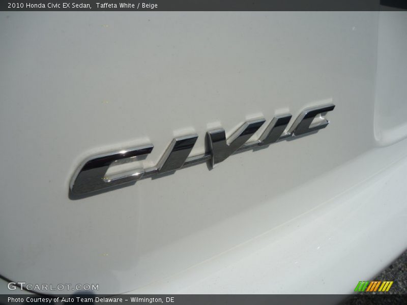 Taffeta White / Beige 2010 Honda Civic EX Sedan