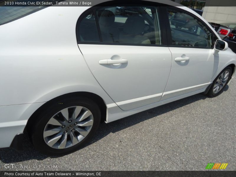 Taffeta White / Beige 2010 Honda Civic EX Sedan