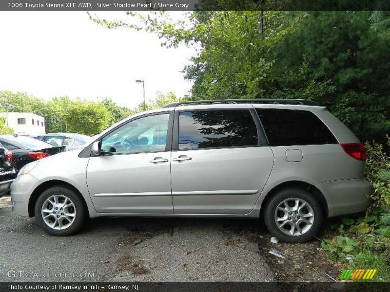 Silver Shadow Pearl / Stone Gray 2006 Toyota Sienna XLE AWD