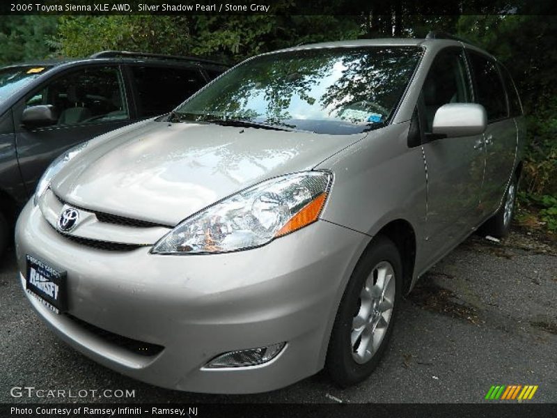 Silver Shadow Pearl / Stone Gray 2006 Toyota Sienna XLE AWD