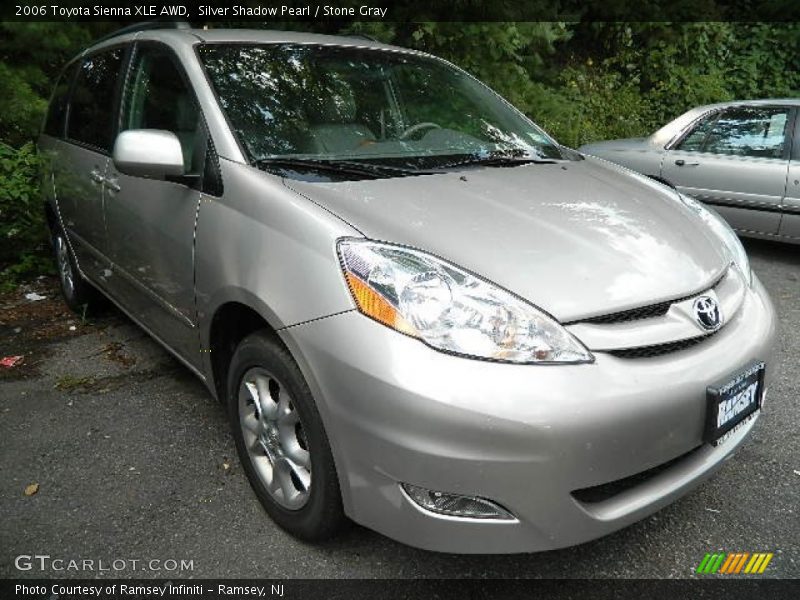 Silver Shadow Pearl / Stone Gray 2006 Toyota Sienna XLE AWD