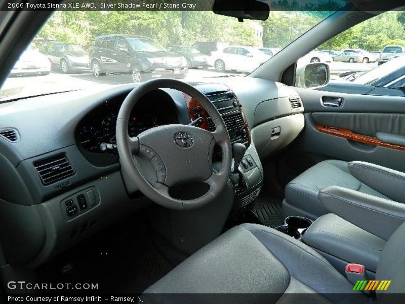 Silver Shadow Pearl / Stone Gray 2006 Toyota Sienna XLE AWD