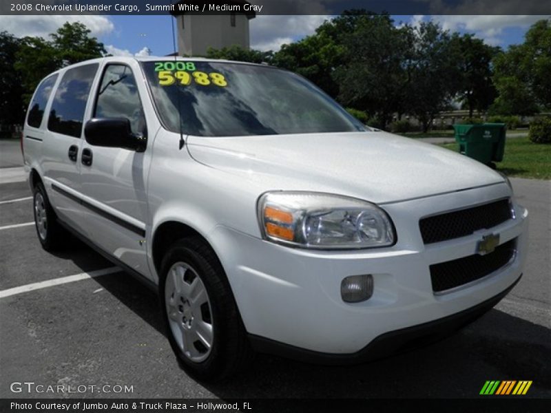 Summit White / Medium Gray 2008 Chevrolet Uplander Cargo