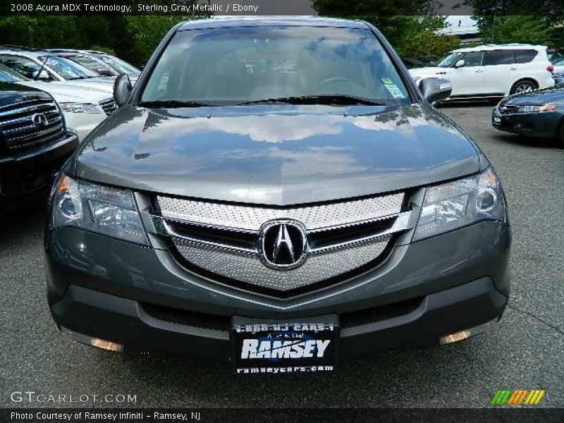 Sterling Gray Metallic / Ebony 2008 Acura MDX Technology