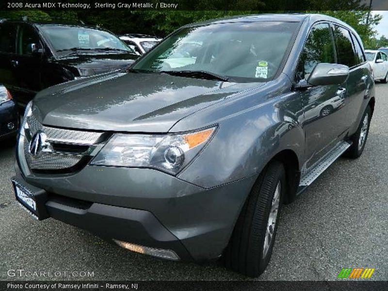 Sterling Gray Metallic / Ebony 2008 Acura MDX Technology