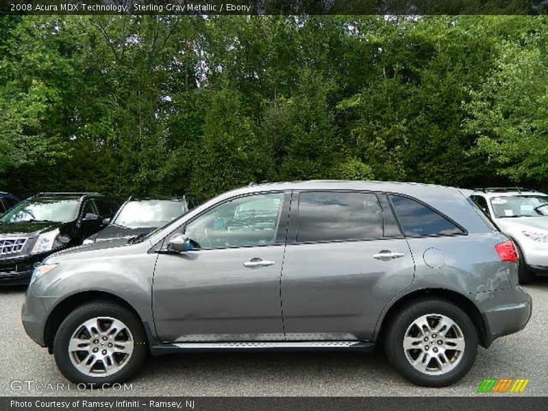 Sterling Gray Metallic / Ebony 2008 Acura MDX Technology