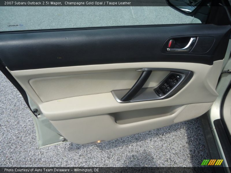 Champagne Gold Opal / Taupe Leather 2007 Subaru Outback 2.5i Wagon
