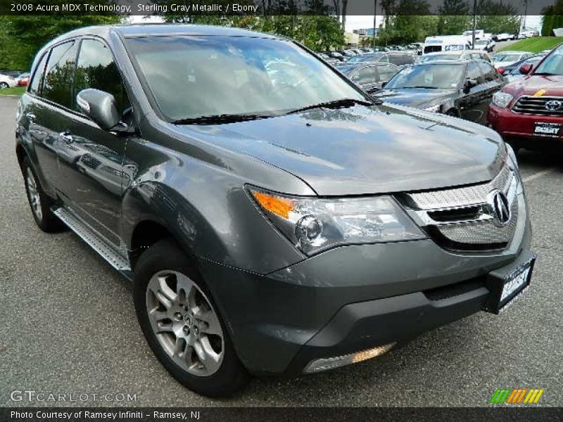 Sterling Gray Metallic / Ebony 2008 Acura MDX Technology