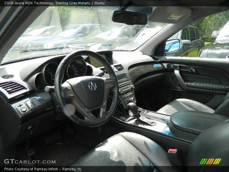 Sterling Gray Metallic / Ebony 2008 Acura MDX Technology