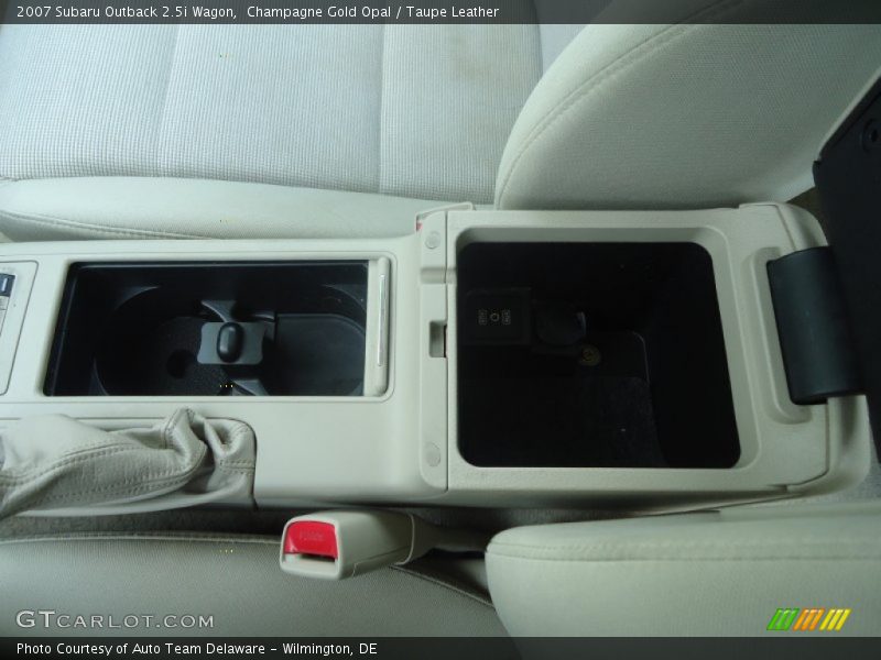 Champagne Gold Opal / Taupe Leather 2007 Subaru Outback 2.5i Wagon