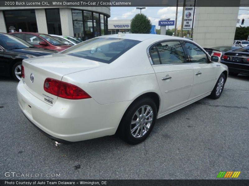 White Diamond Tri-Coat / Cocoa/Cashmere 2010 Buick Lucerne CXL