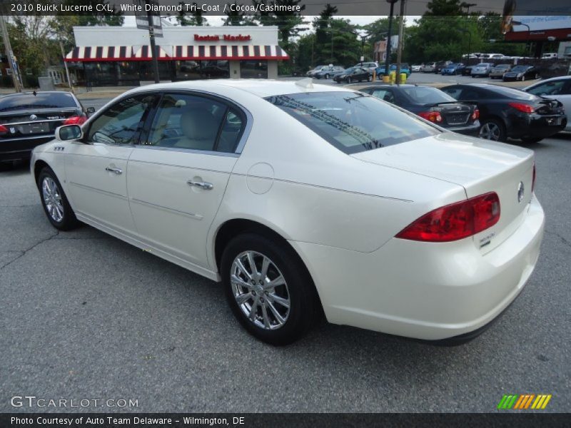 White Diamond Tri-Coat / Cocoa/Cashmere 2010 Buick Lucerne CXL