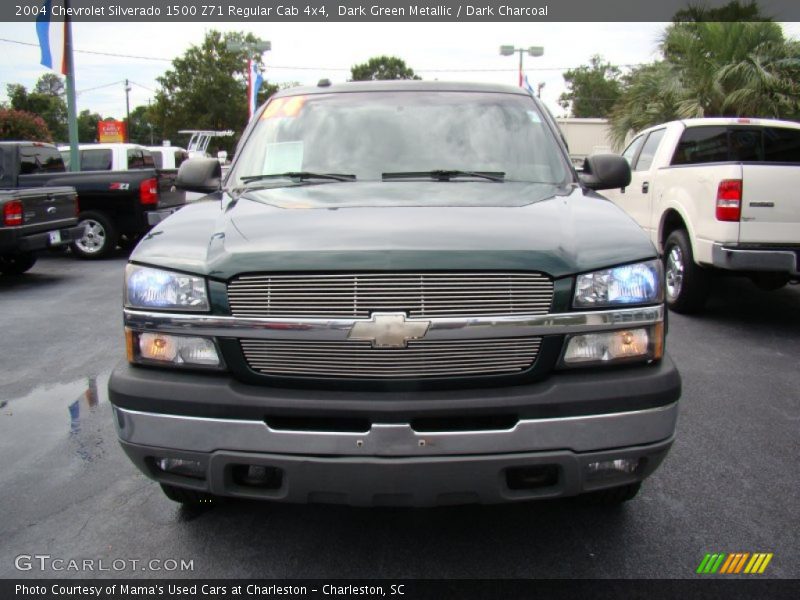Dark Green Metallic / Dark Charcoal 2004 Chevrolet Silverado 1500 Z71 Regular Cab 4x4