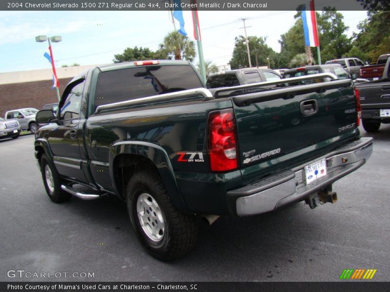 Dark Green Metallic / Dark Charcoal 2004 Chevrolet Silverado 1500 Z71 Regular Cab 4x4